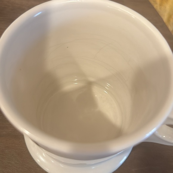 Anthropologie Classic “L” Monogram Coffee Mug White - Picture 3 of 6